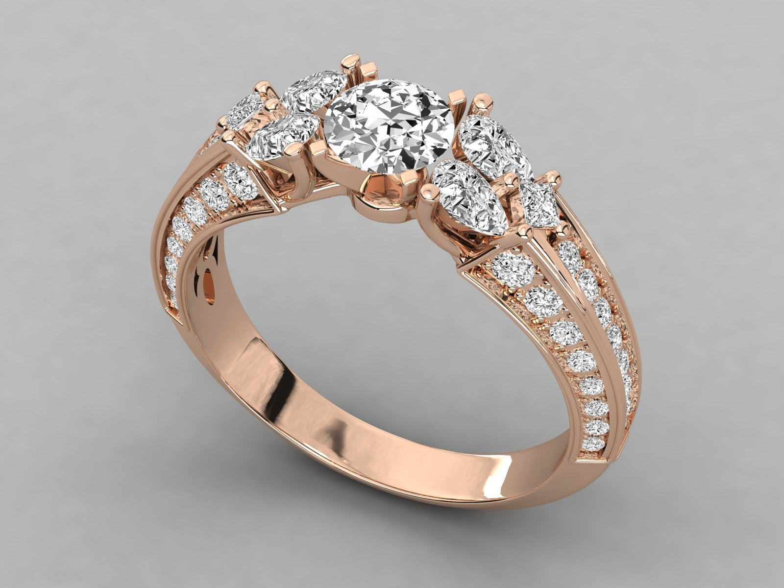 Rose Gold Plated Sterling Silver Ring