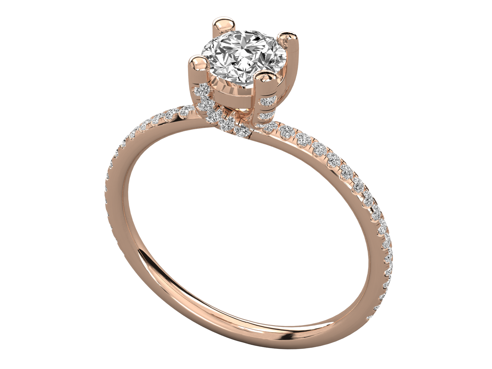 Rose Gold Plated Sterling Silver Ring