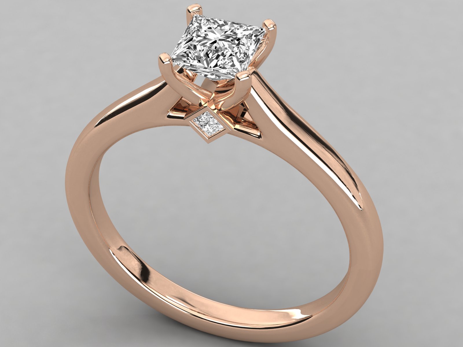 Rose Gold Plated Sterling Silver Ring