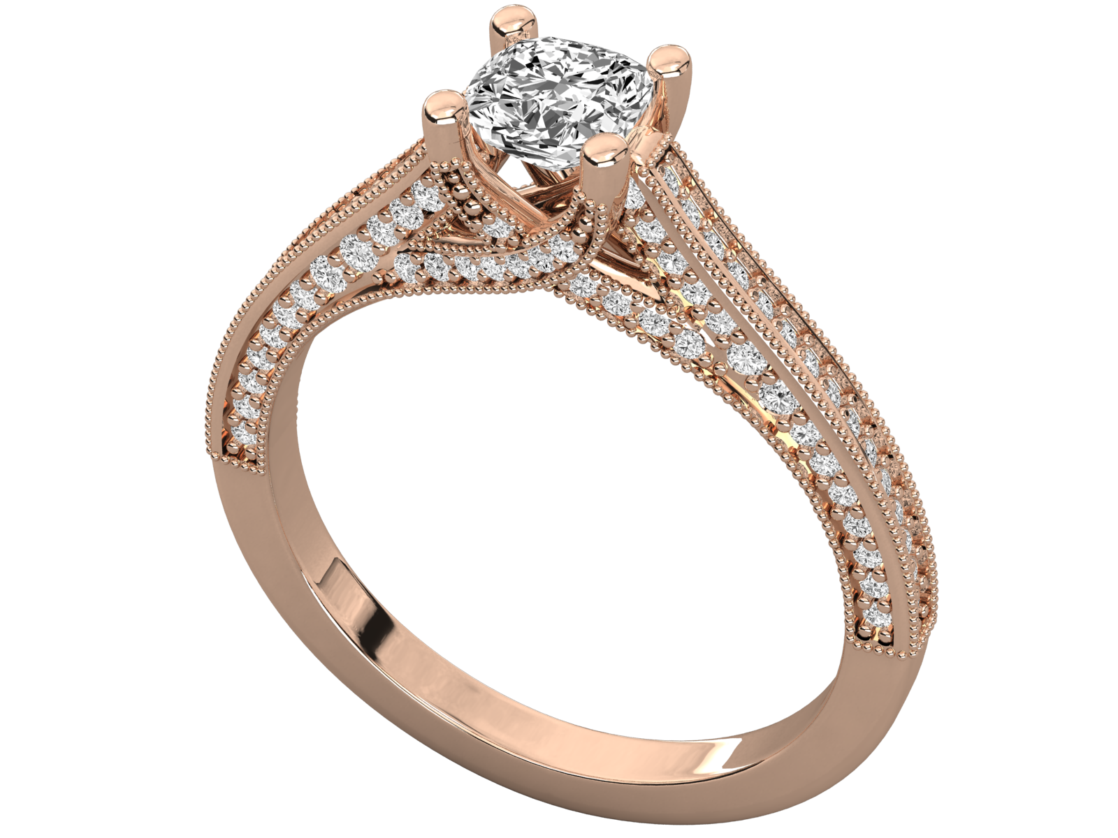 Rose Gold Plated Sterling Silver Ring