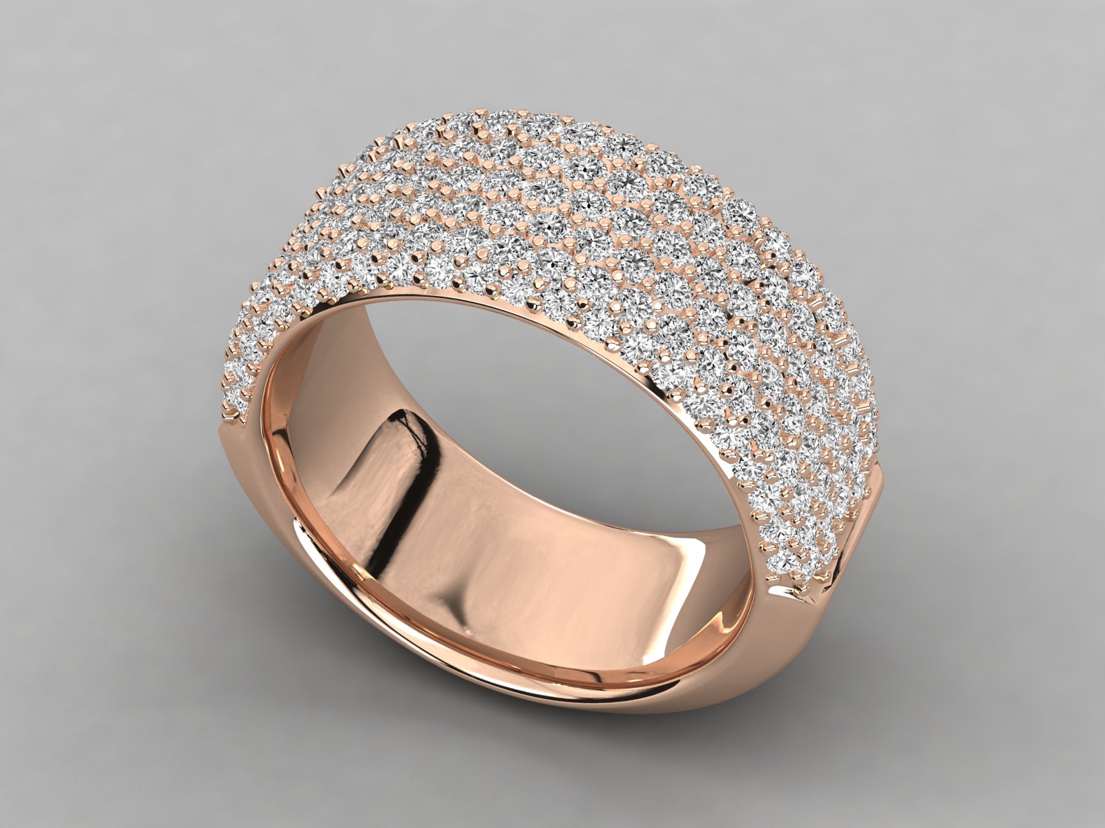 Rose Gold Plated Sterling Silver Ring