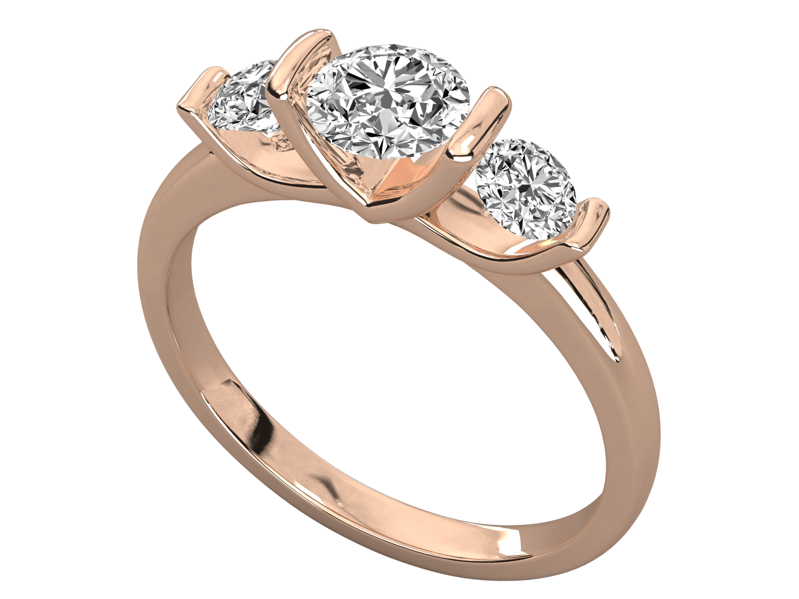 Rose Gold Plated Sterling Silver Ring
