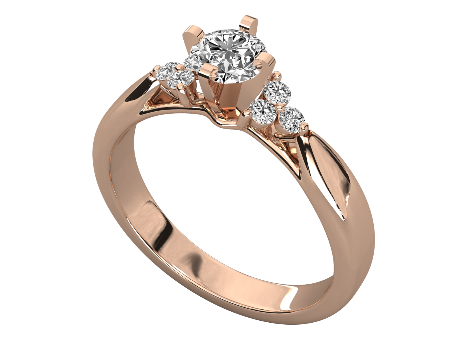 Rose Gold Plated Sterling Silver Ring