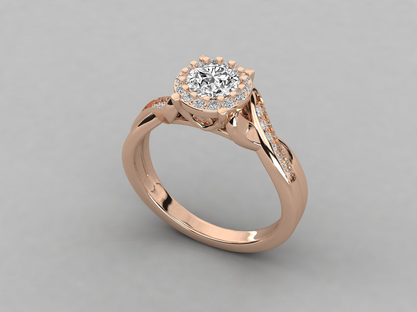 Rose Gold Plated Sterling Silver Ring