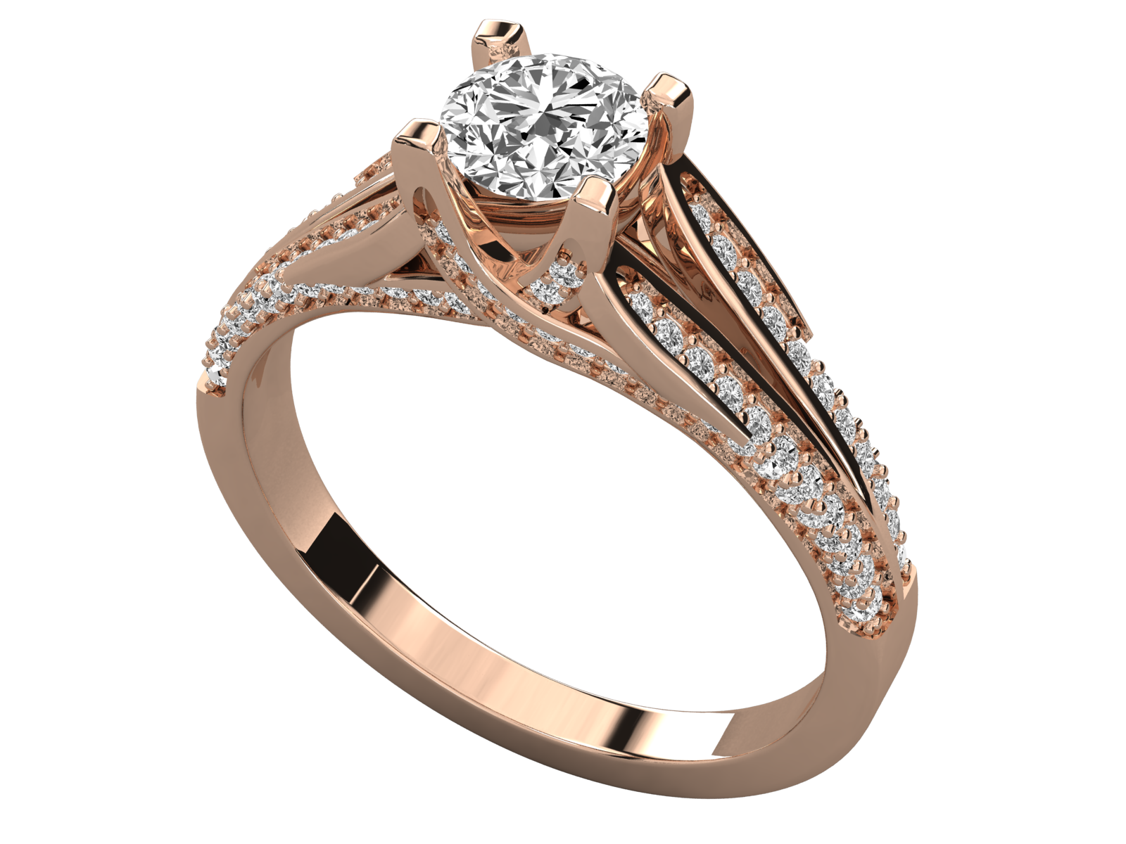 Rose Gold Plated Sterling Silver Ring