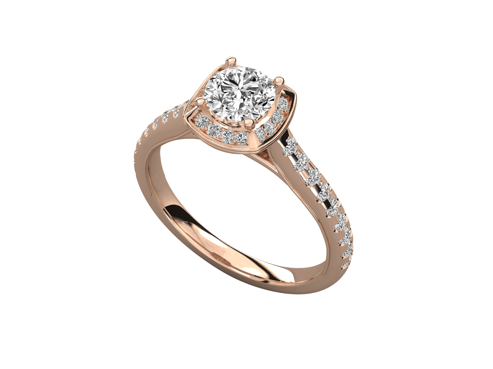 Rose Gold Plated Sterling Silver Ring