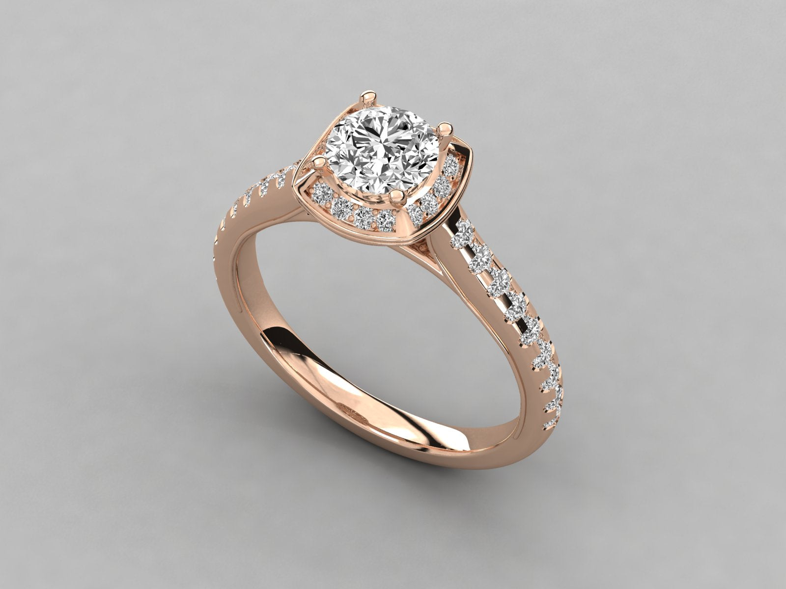Rose Gold Plated Sterling Silver Ring