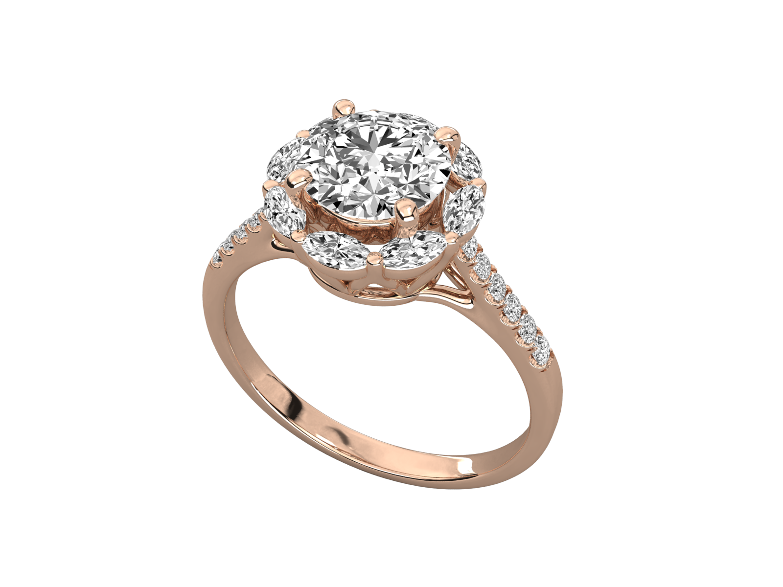Rose Gold Plated Sterling Silver Ring