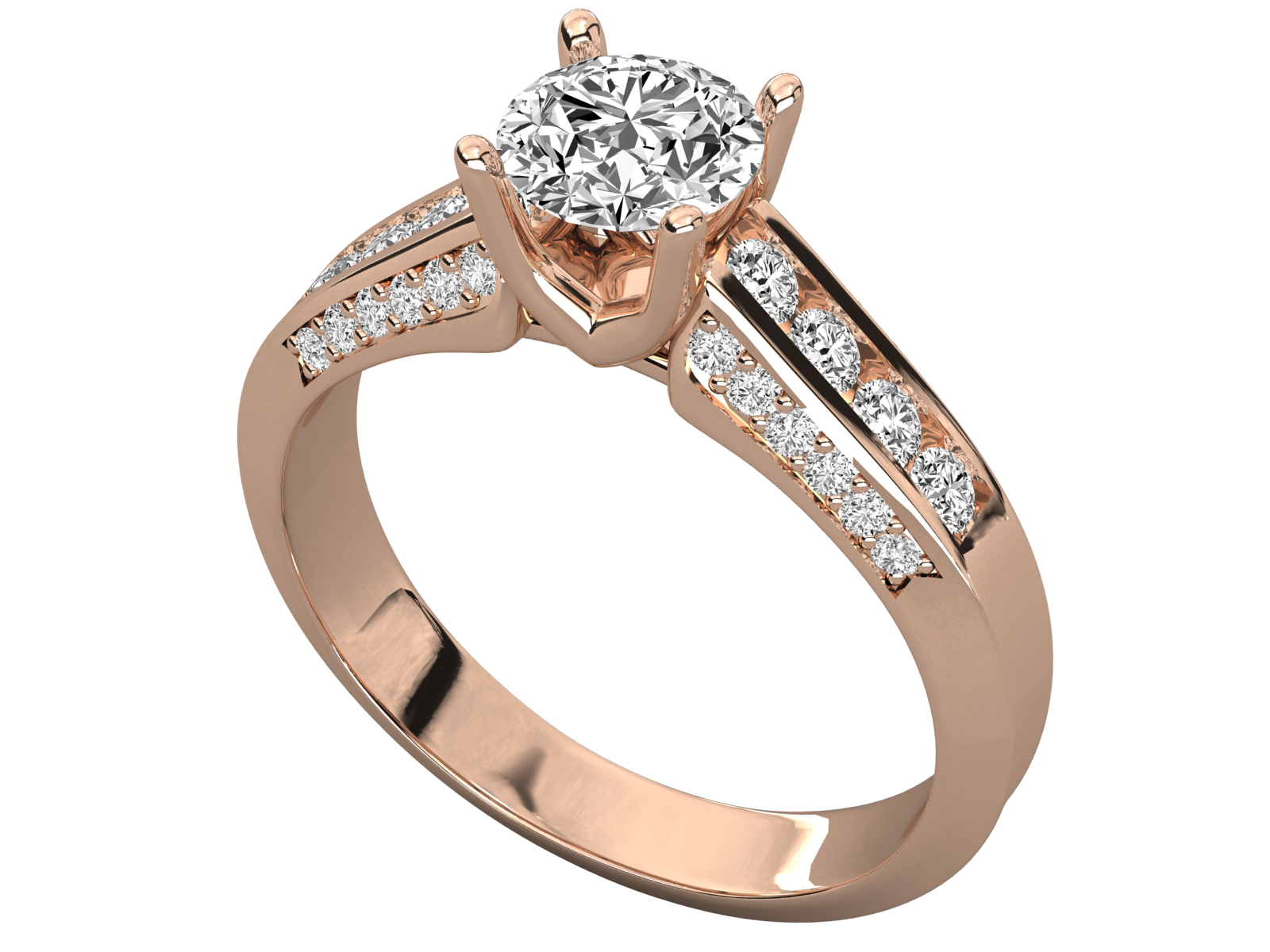 Rose Gold Plated Sterling Silver Ring