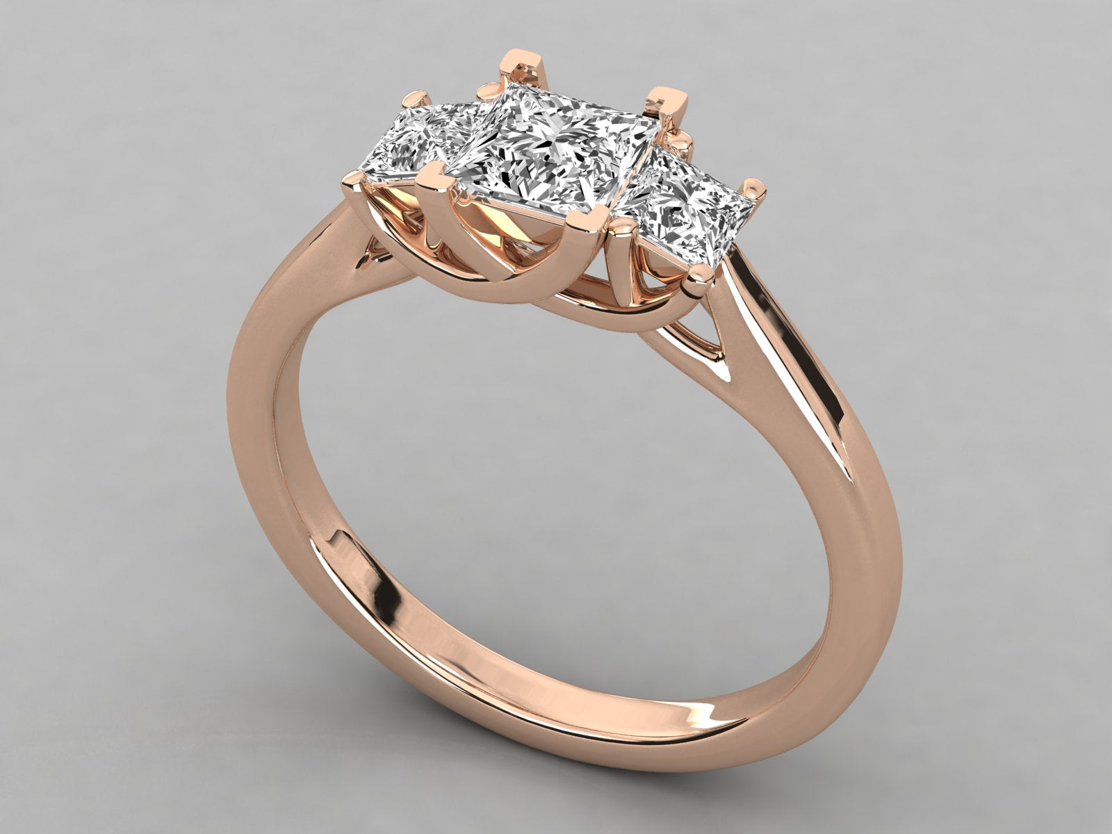 Rose Gold Plated Sterling Silver Ring
