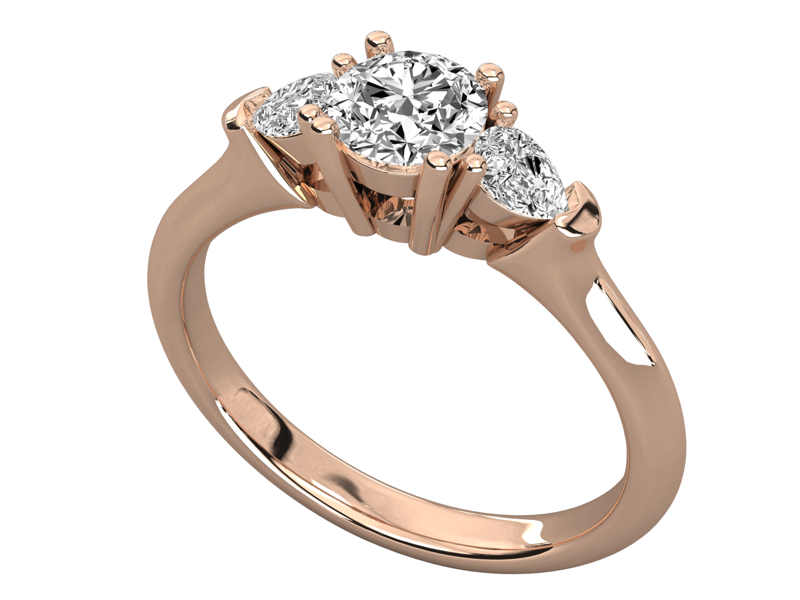 Rose Gold Plated Sterling Silver Ring