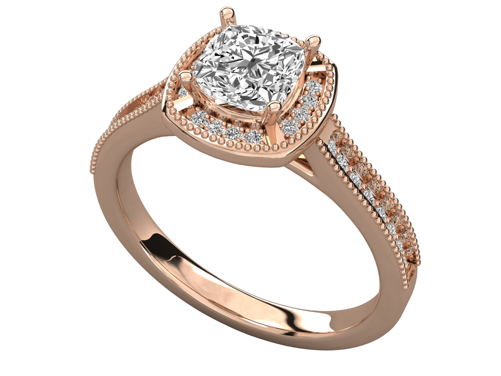 Rose Gold Plated Sterling Silver Ring