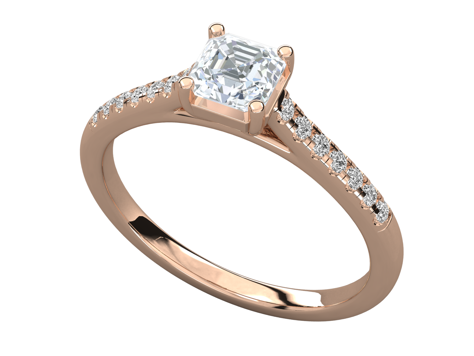 Rose Gold Plated Sterling Silver Ring