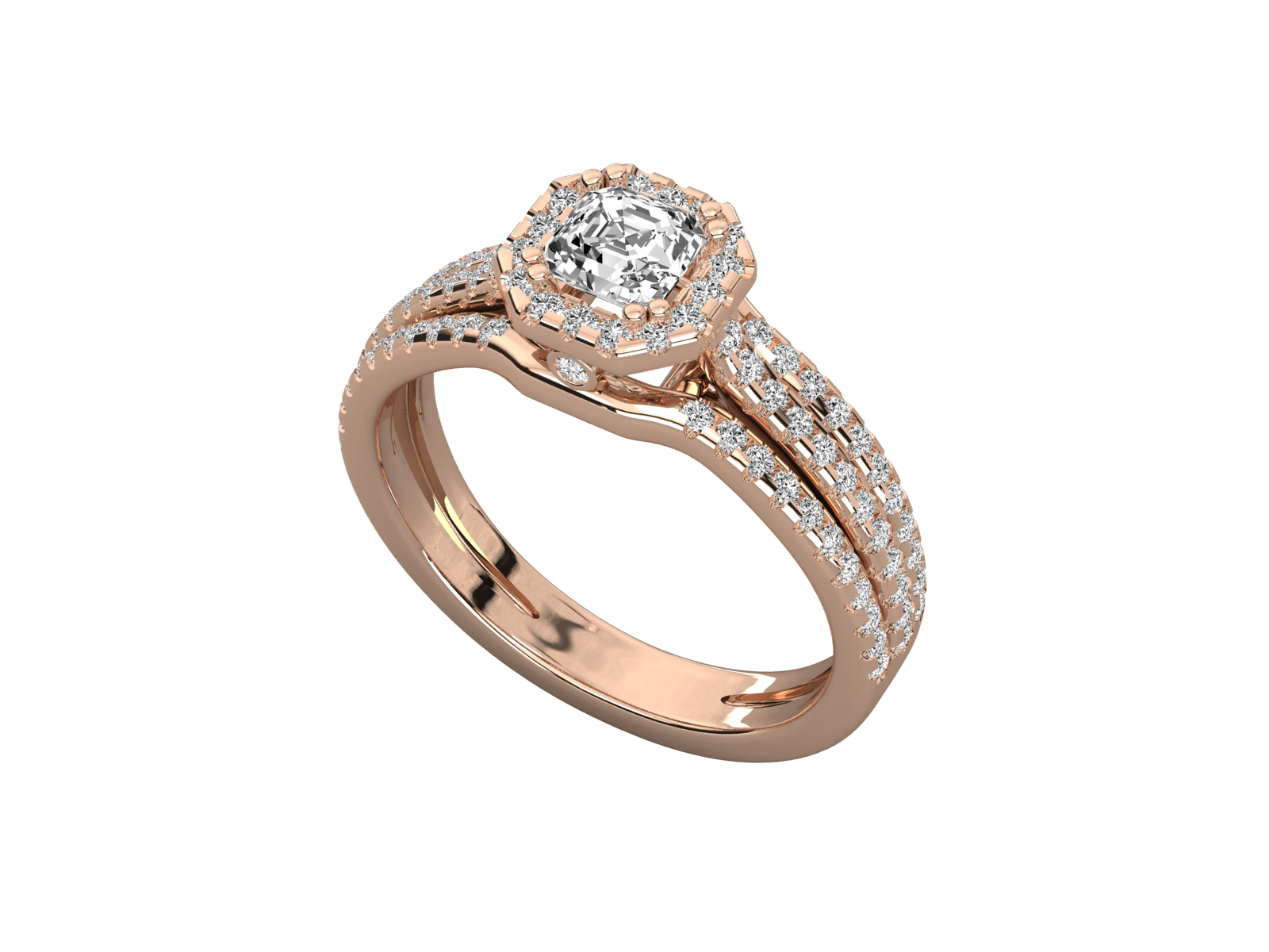 Rose Gold Plated Sterling Silver Ring