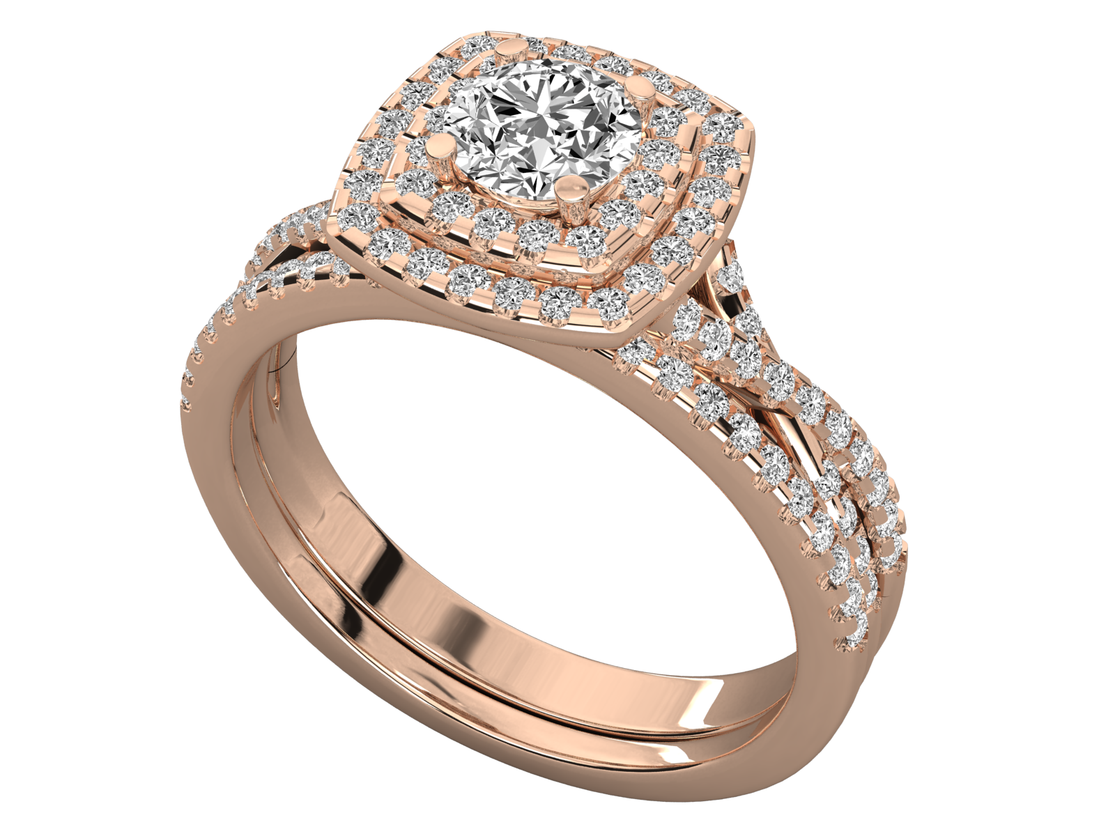 Rose Gold Plated Sterling Silver Ring