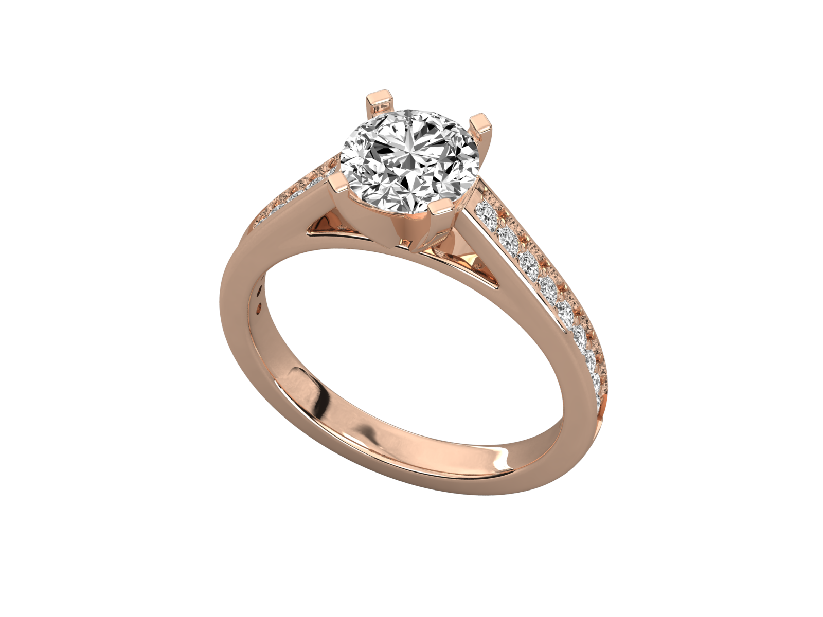 Rose Gold Plated Sterling Silver Ring