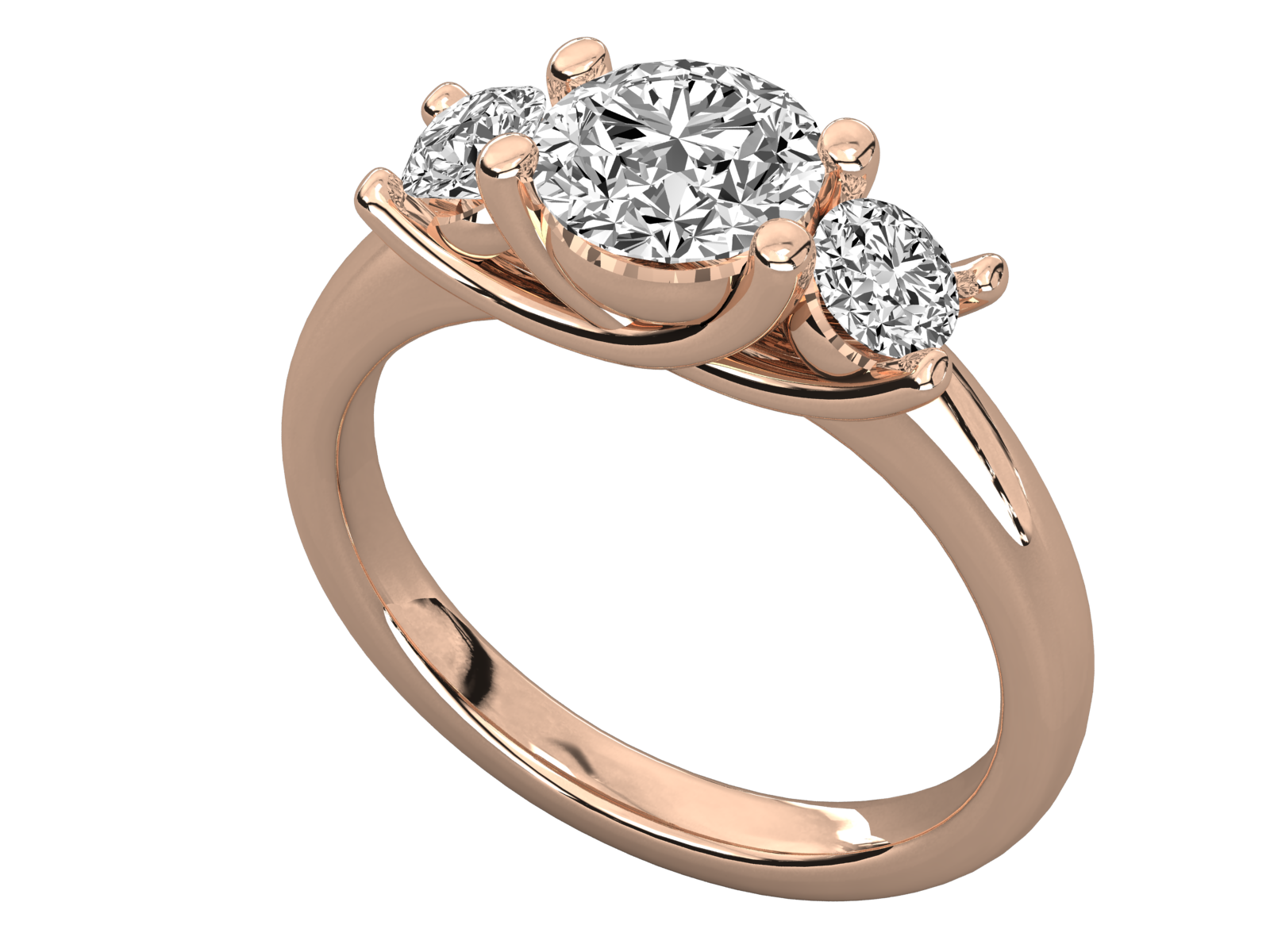 Rose Gold Plated Sterling Silver Ring