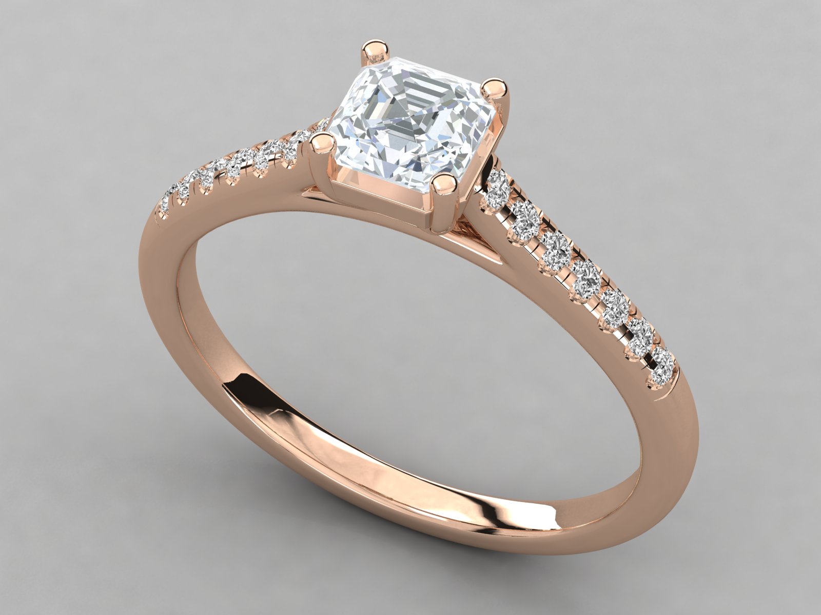 Rose Gold Plated Sterling Silver Ring