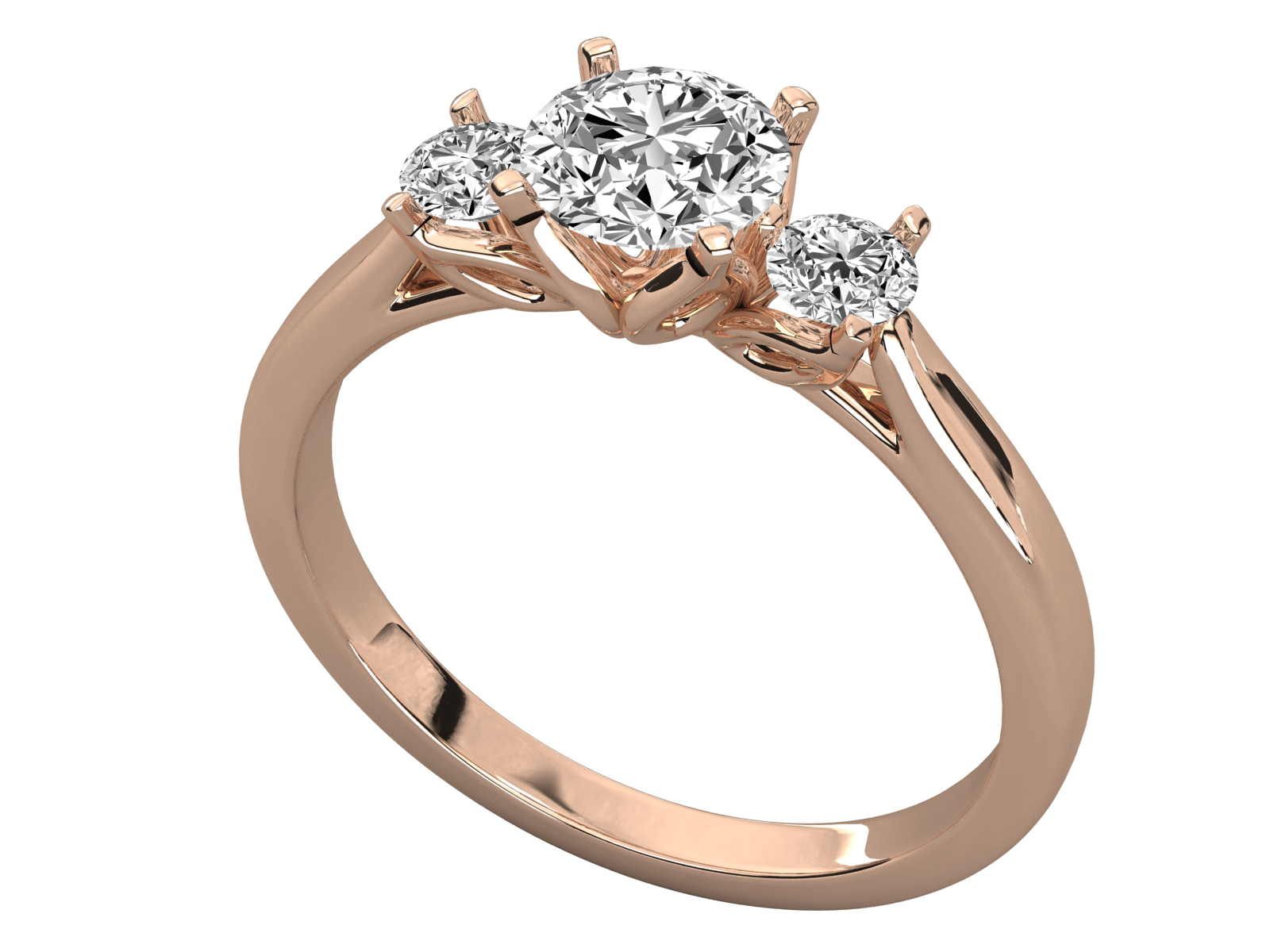 Rose Gold Plated Sterling Silver Ring