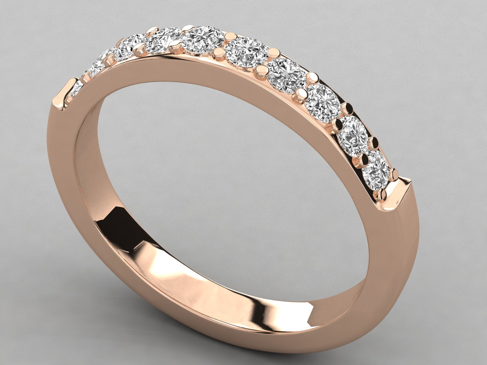 Rose Gold Plated Sterling Silver Ring