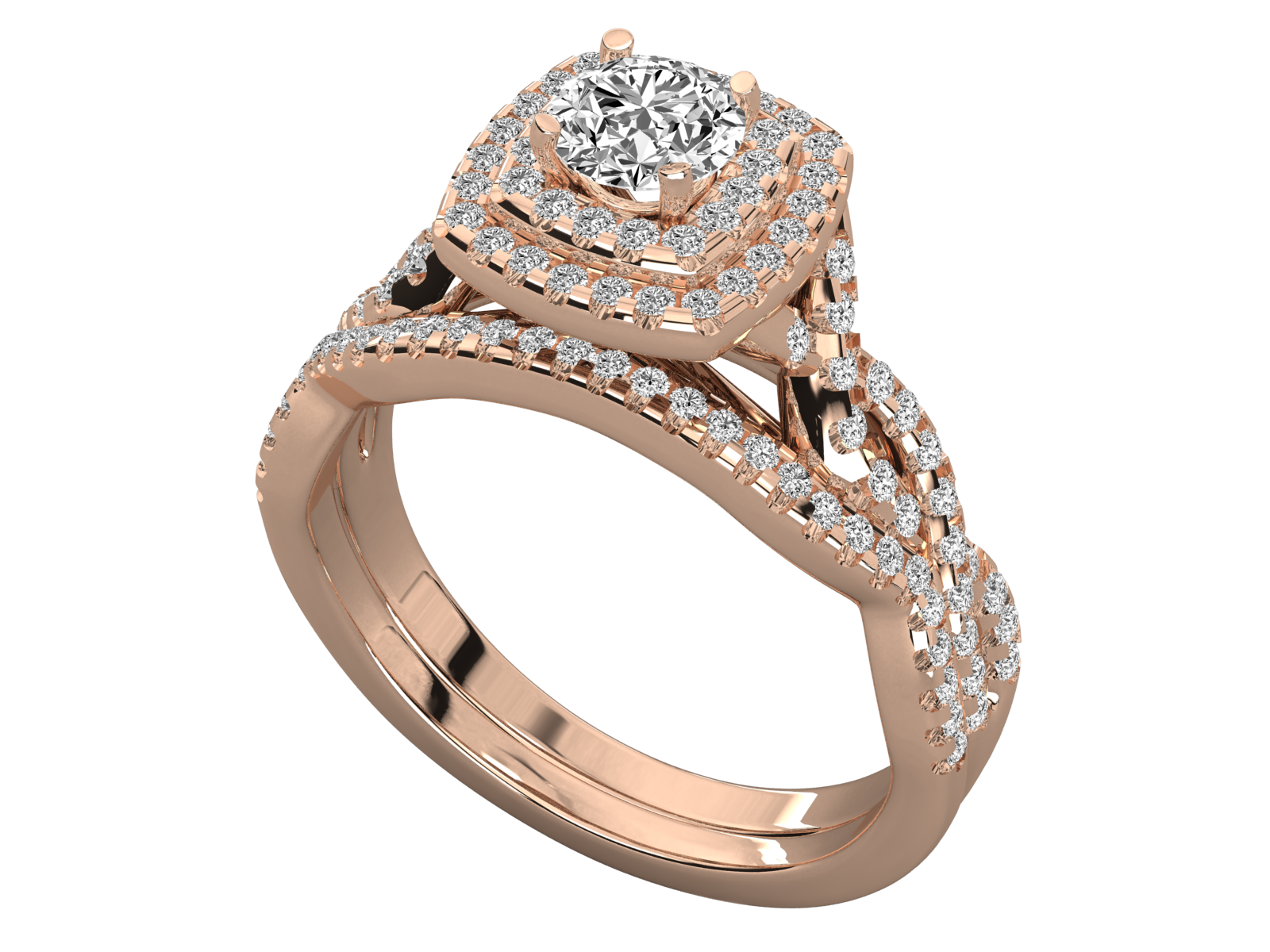 Rose Gold Plated Sterling Silver Ring