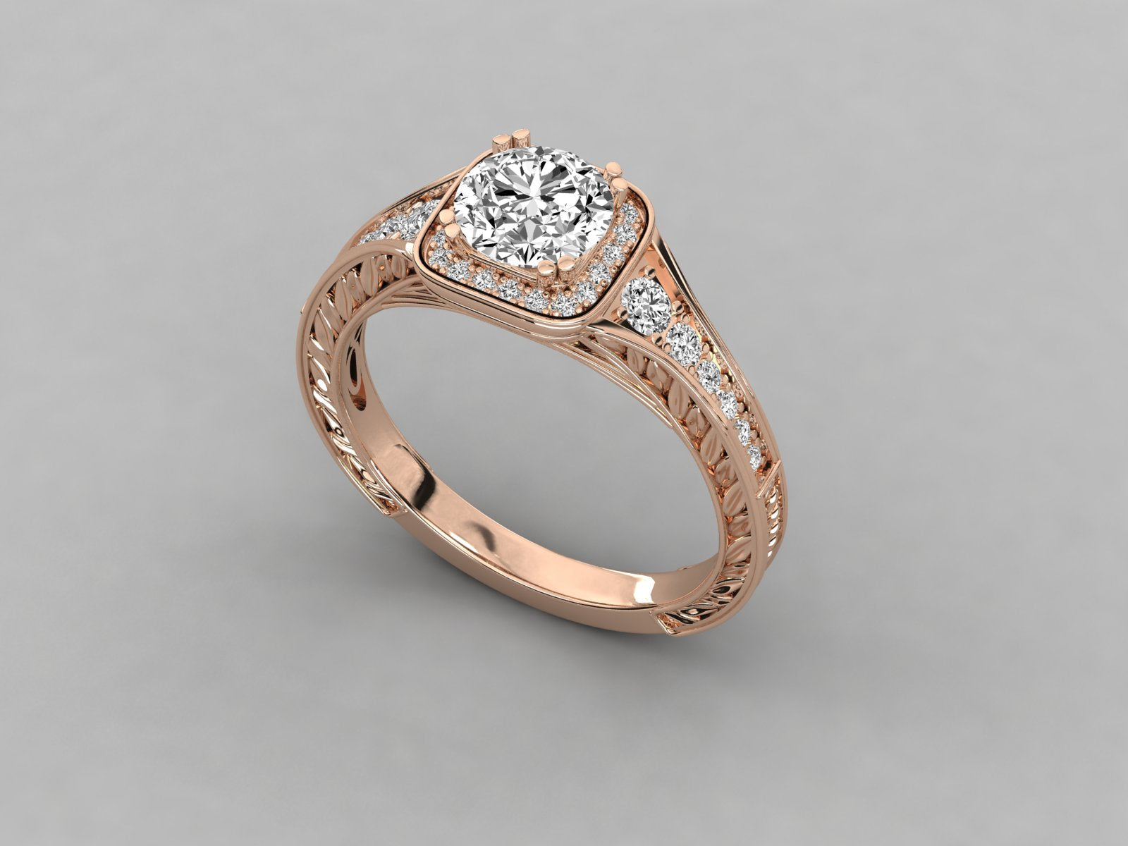 Rose Gold Plated Sterling Silver Ring
