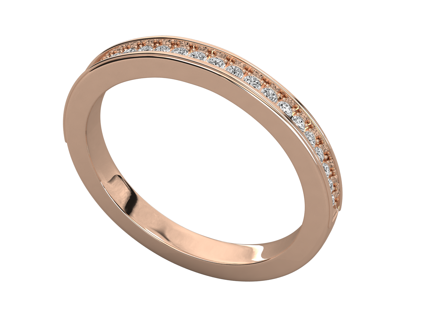 Rose Gold Plated Sterling Silver Ring