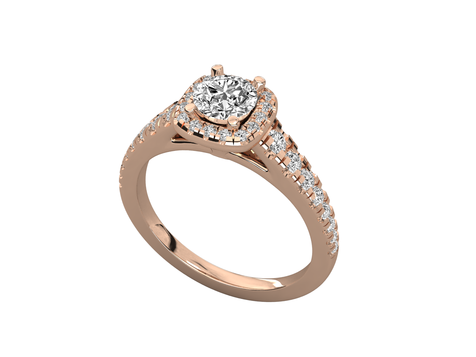 Rose Gold Plated Sterling Silver Ring