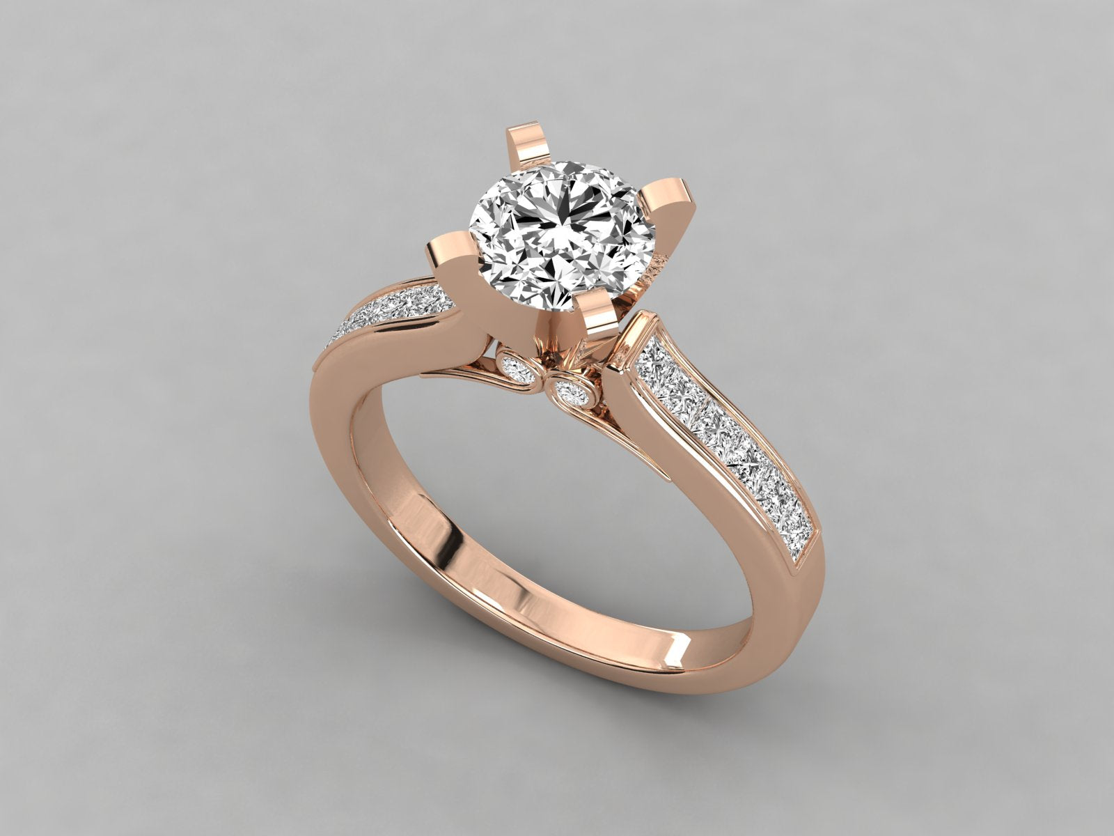 Rose Gold Plated Sterling Silver Ring