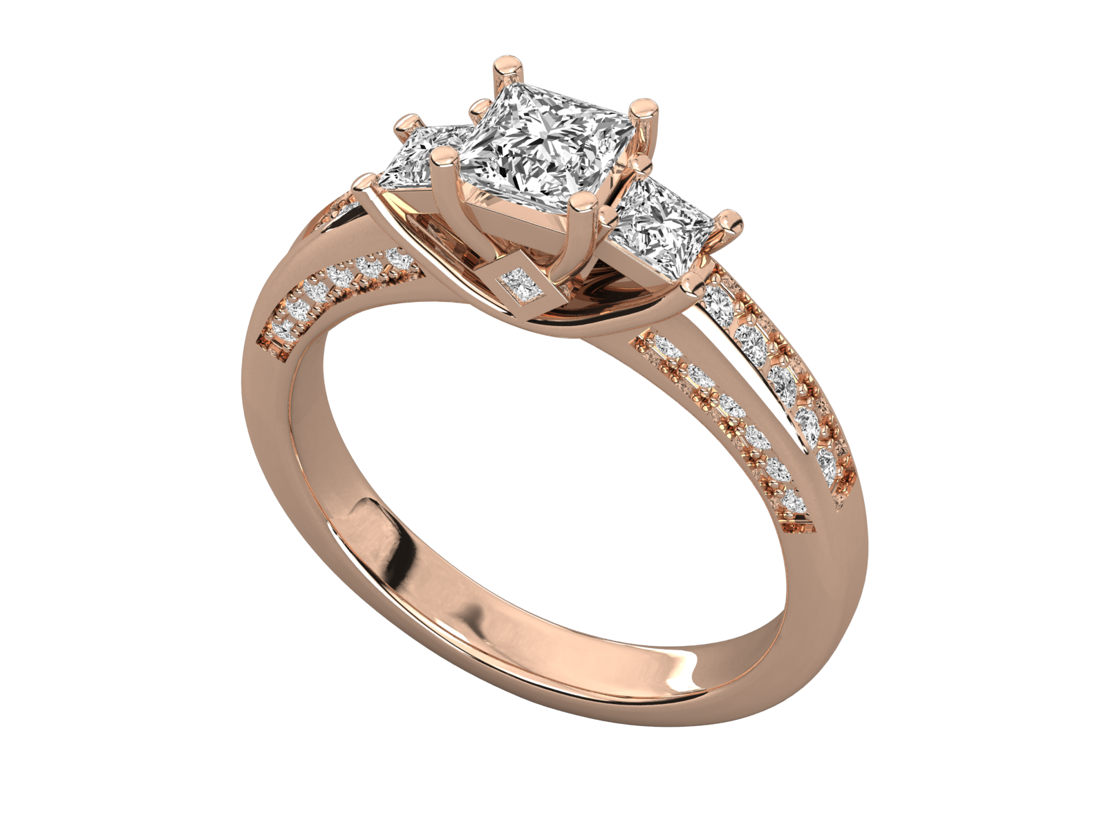 Rose Gold Plated Sterling Silver Ring