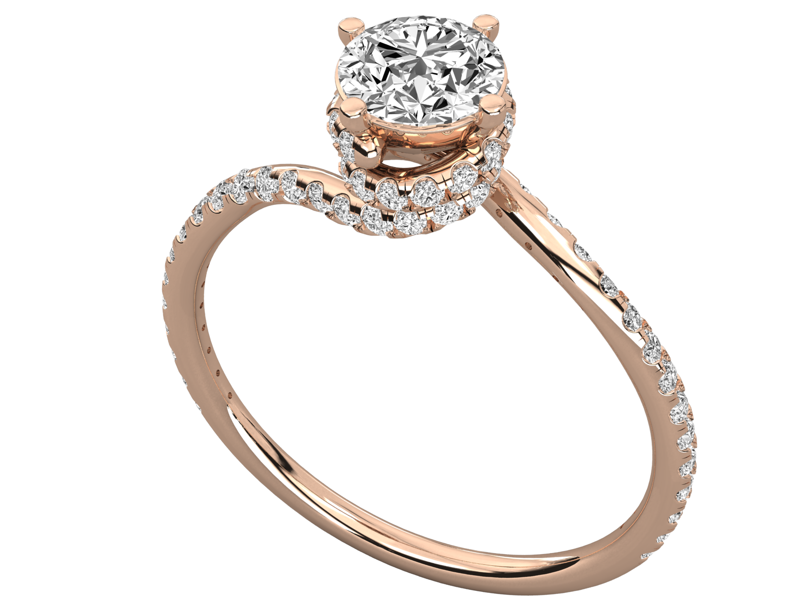 Rose Gold Plated Sterling Silver Ring