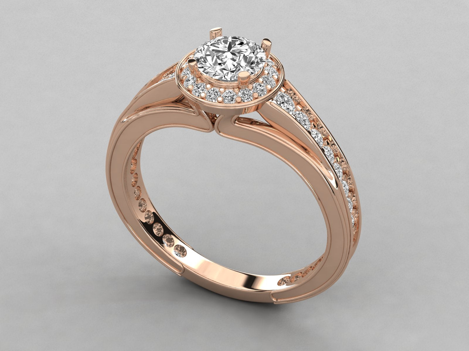 Rose Gold Plated Sterling Silver Ring