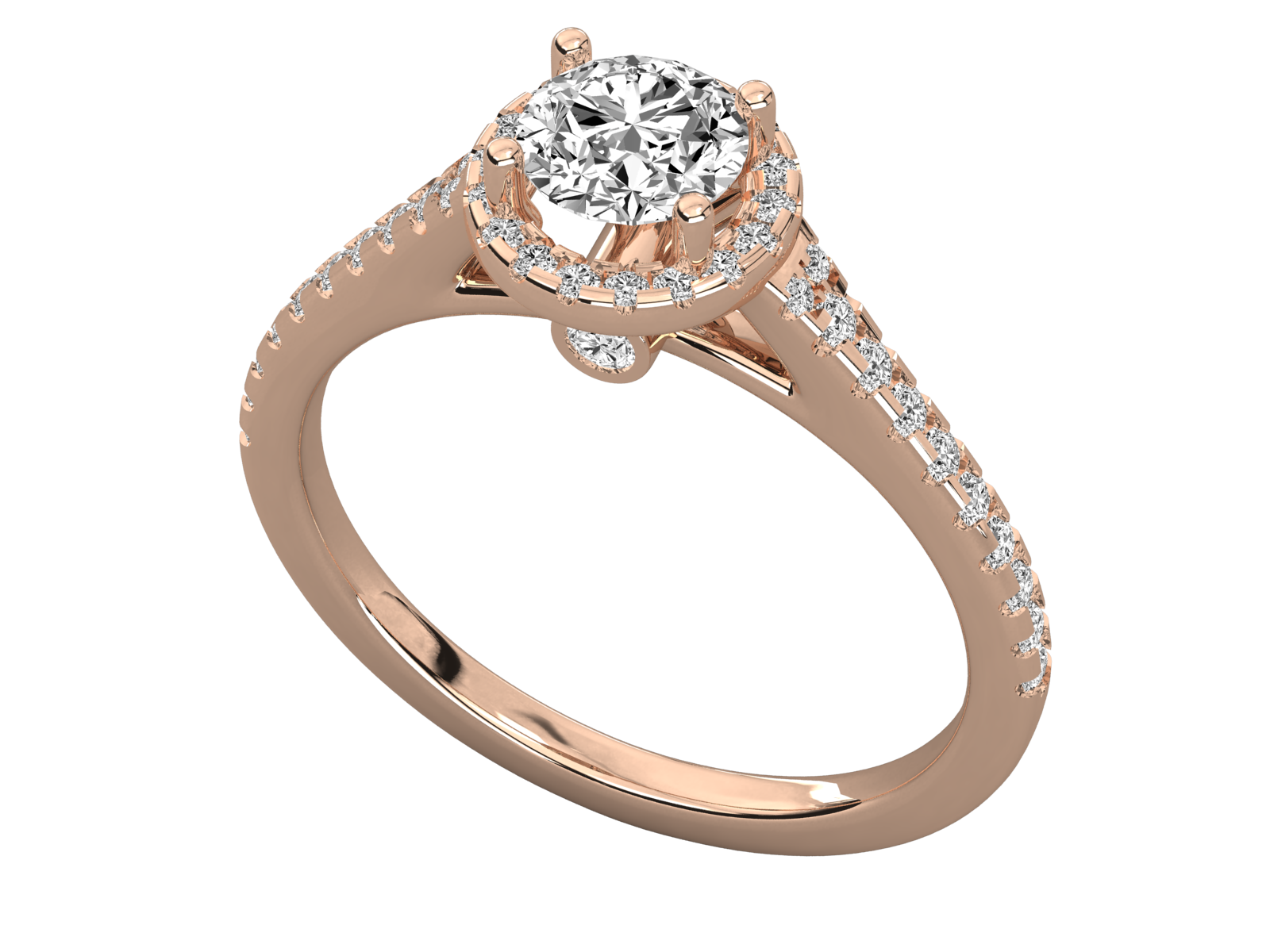Rose Gold Plated Sterling Silver Ring