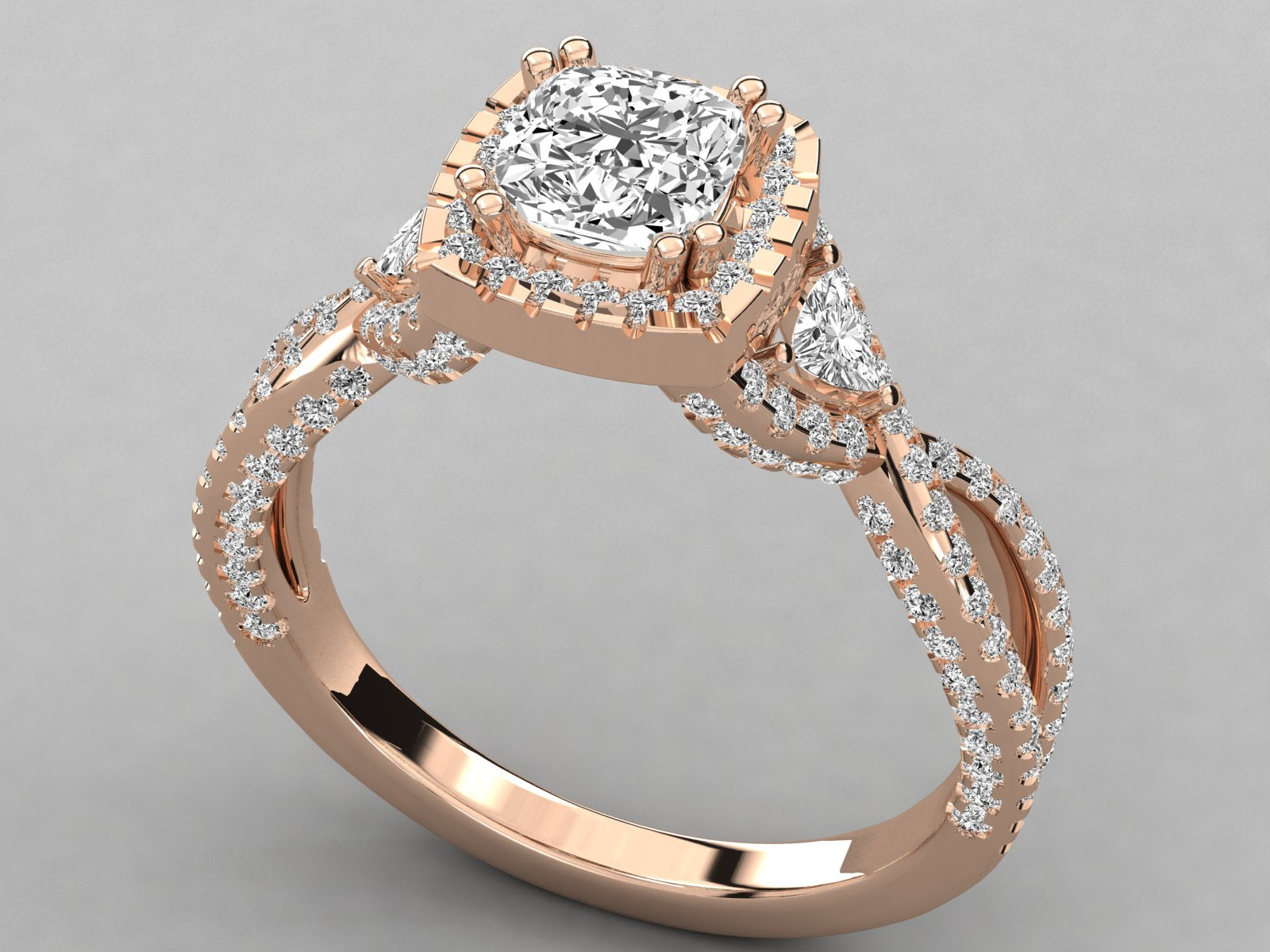 Rose Gold Plated Sterling Silver Ring