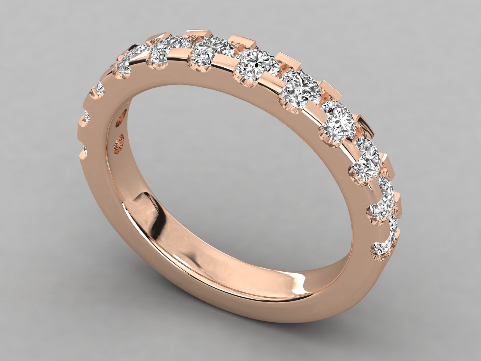 Rose Gold Plated Sterling Silver Ring