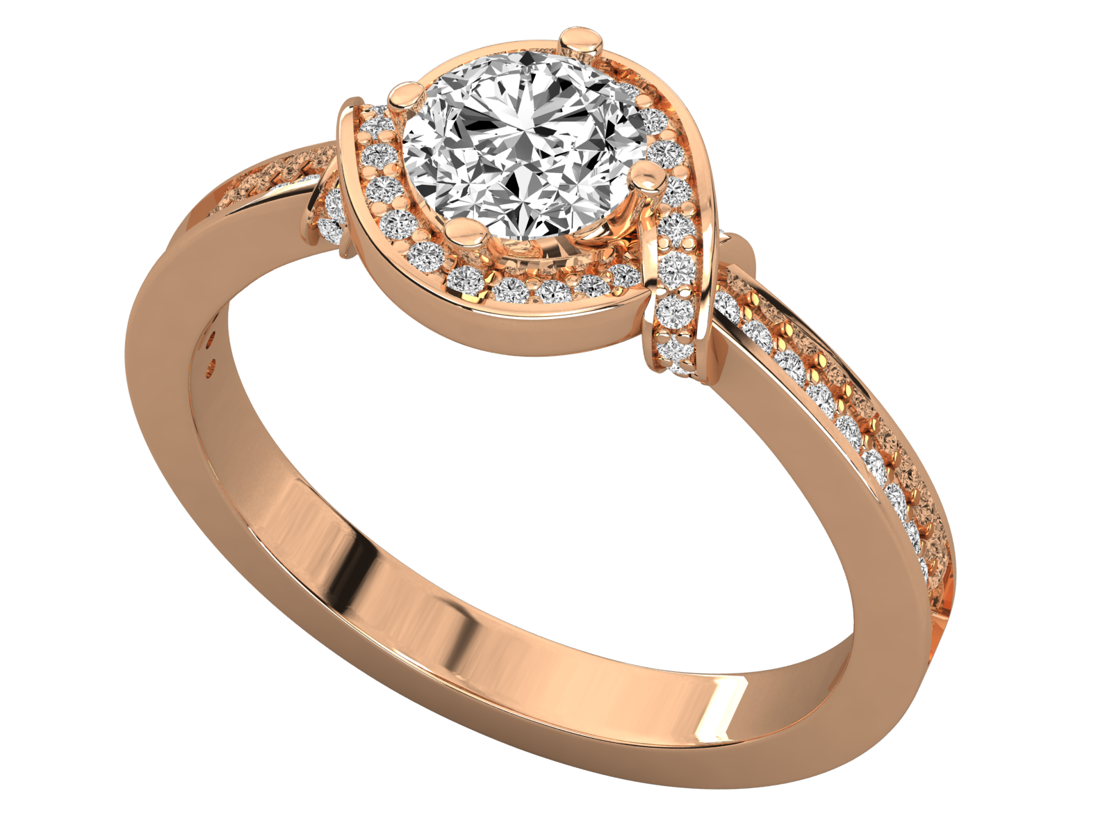 Rose Gold Plated Sterling Silver Ring