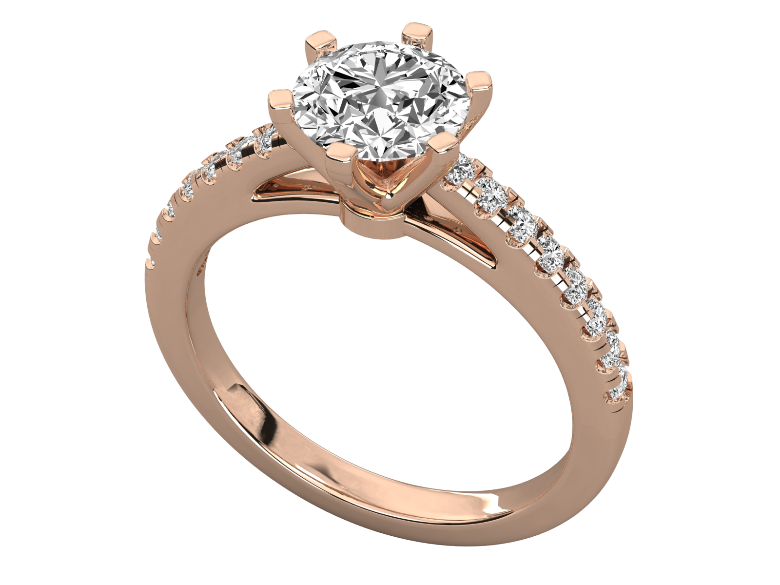 Rose Gold Plated Sterling Silver Ring