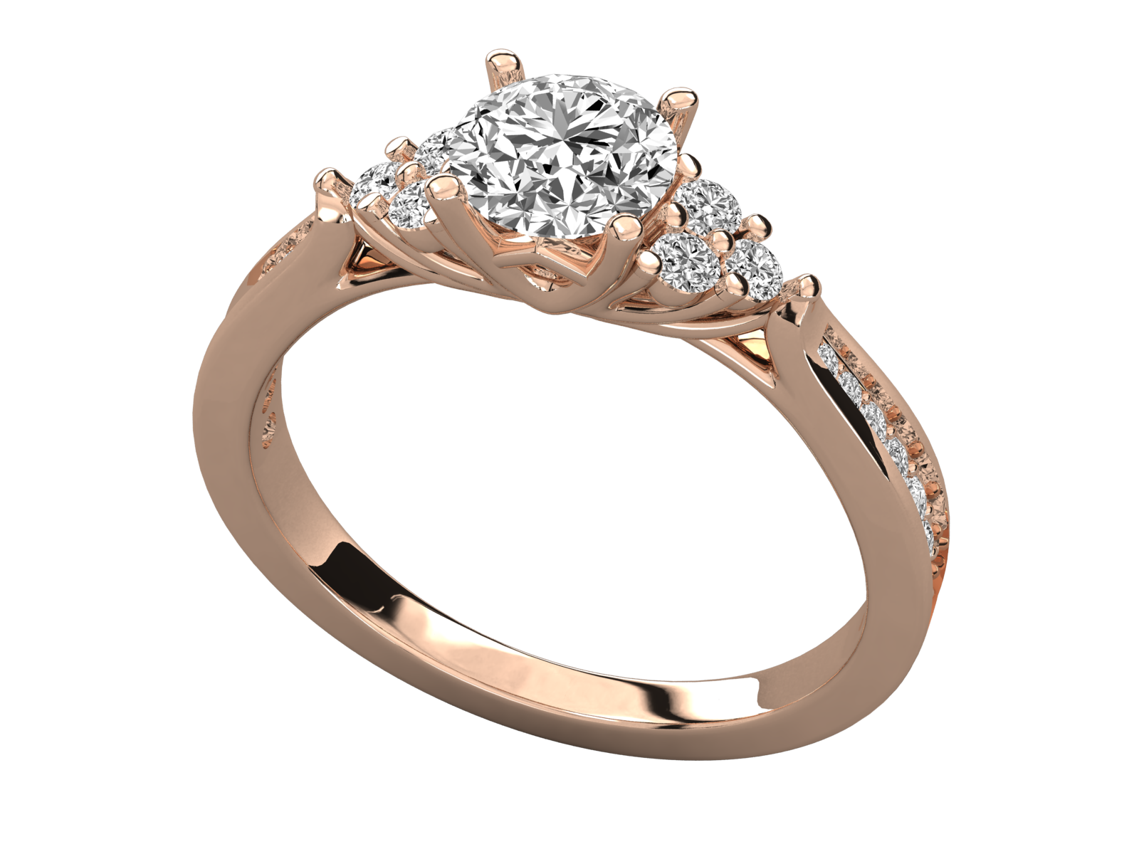 Rose Gold Plated Sterling Silver Ring