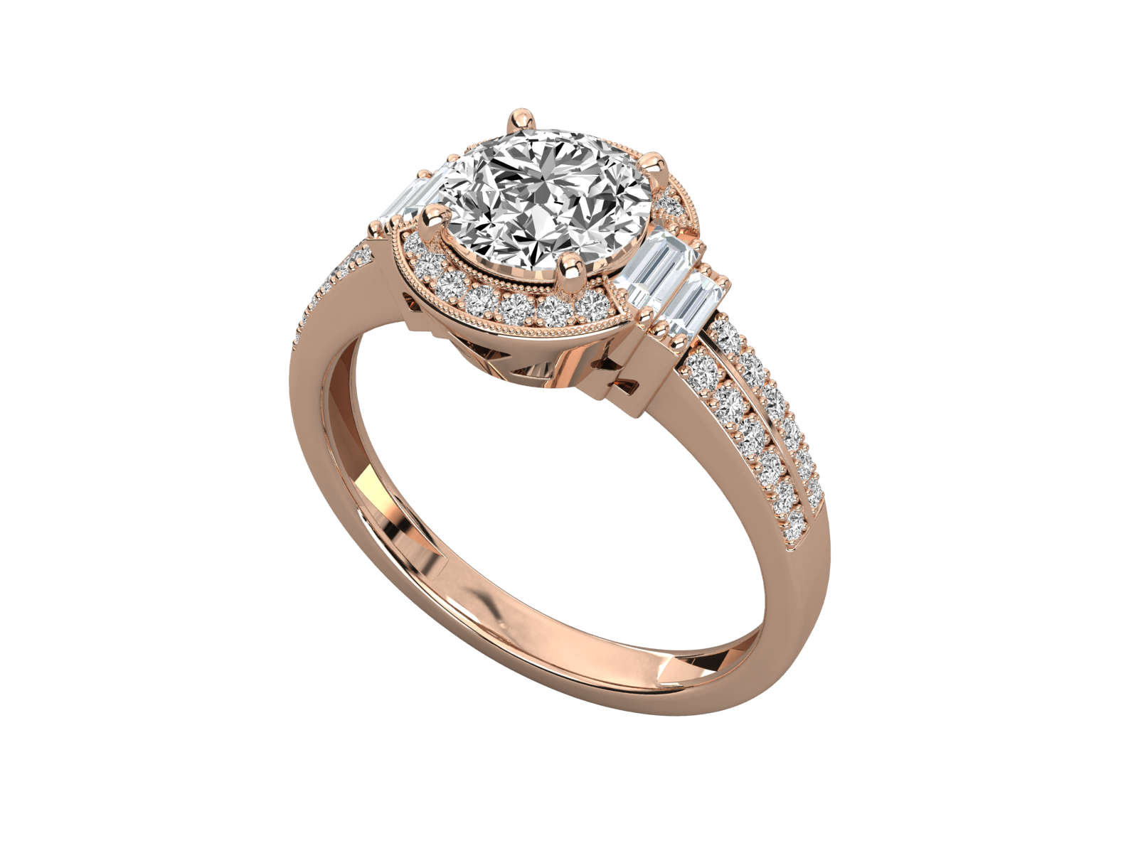 Rose Gold Plated Sterling Silver Ring