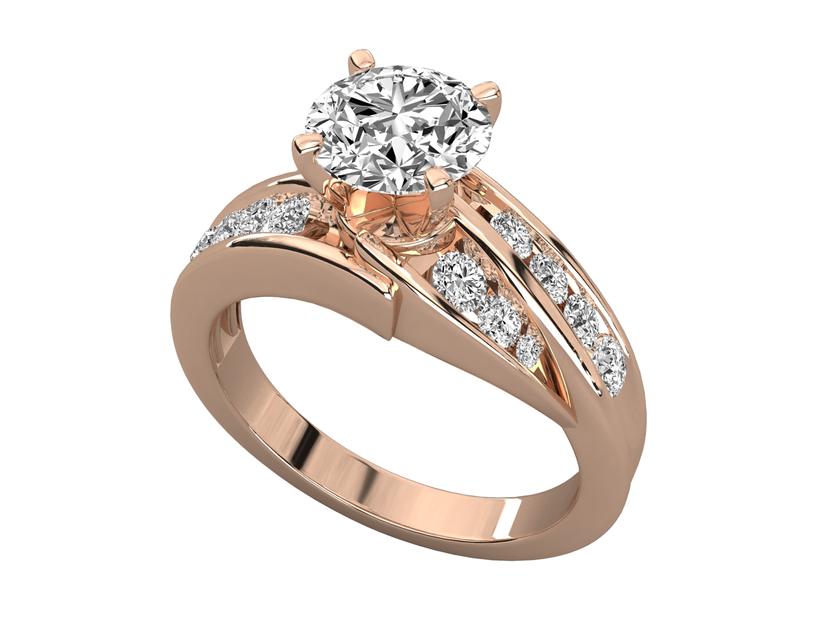 Rose Gold Plated Sterling Silver Ring