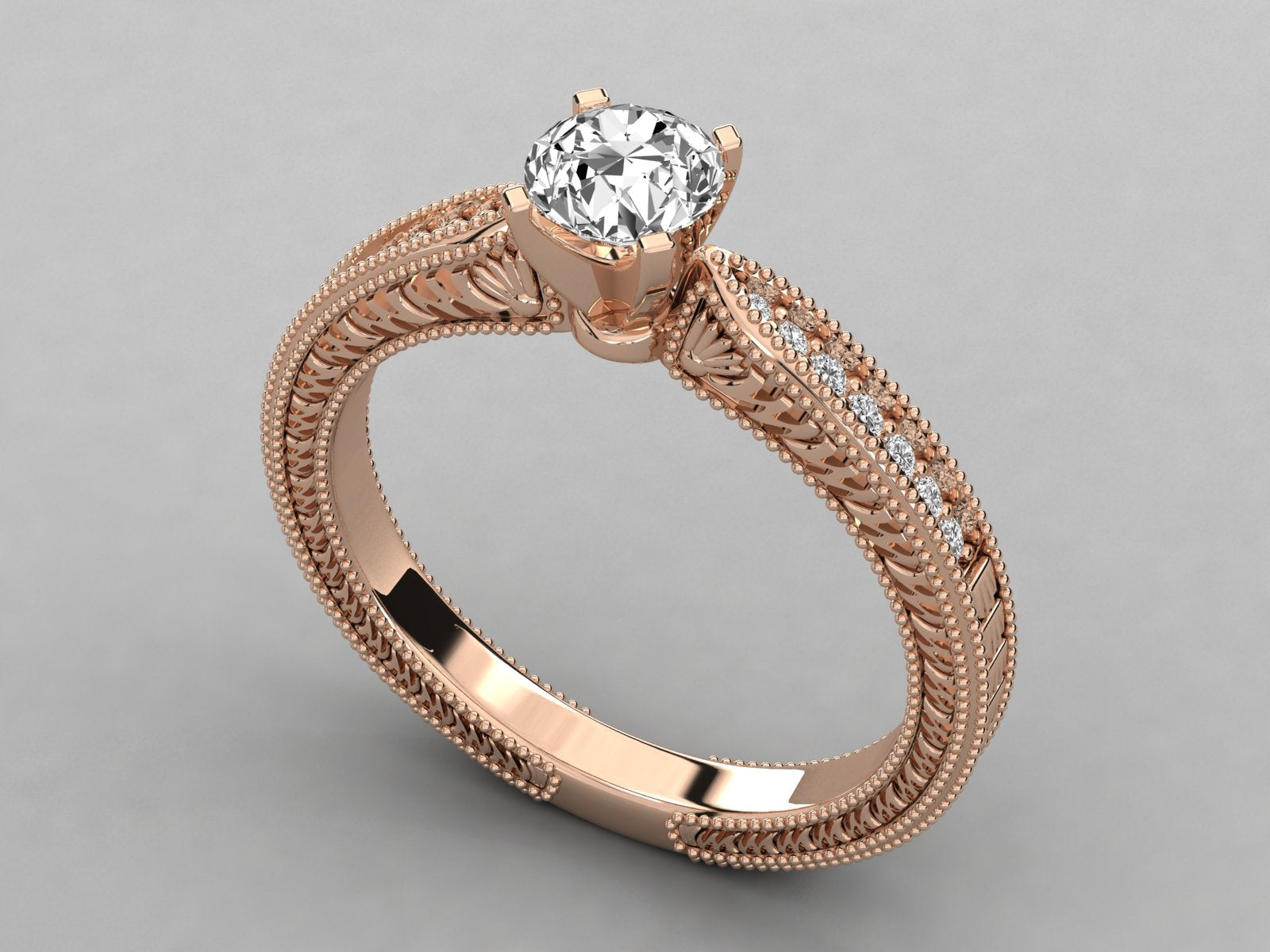 Rose Gold Plated Sterling Silver Ring