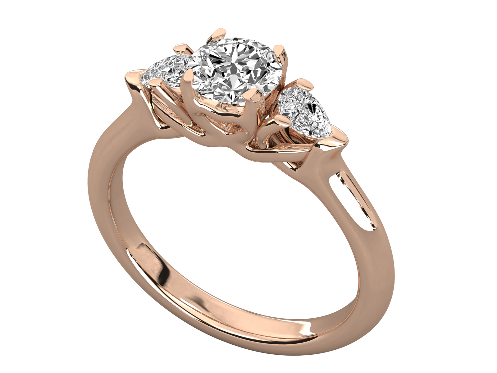 Rose Gold Plated Sterling Silver Ring