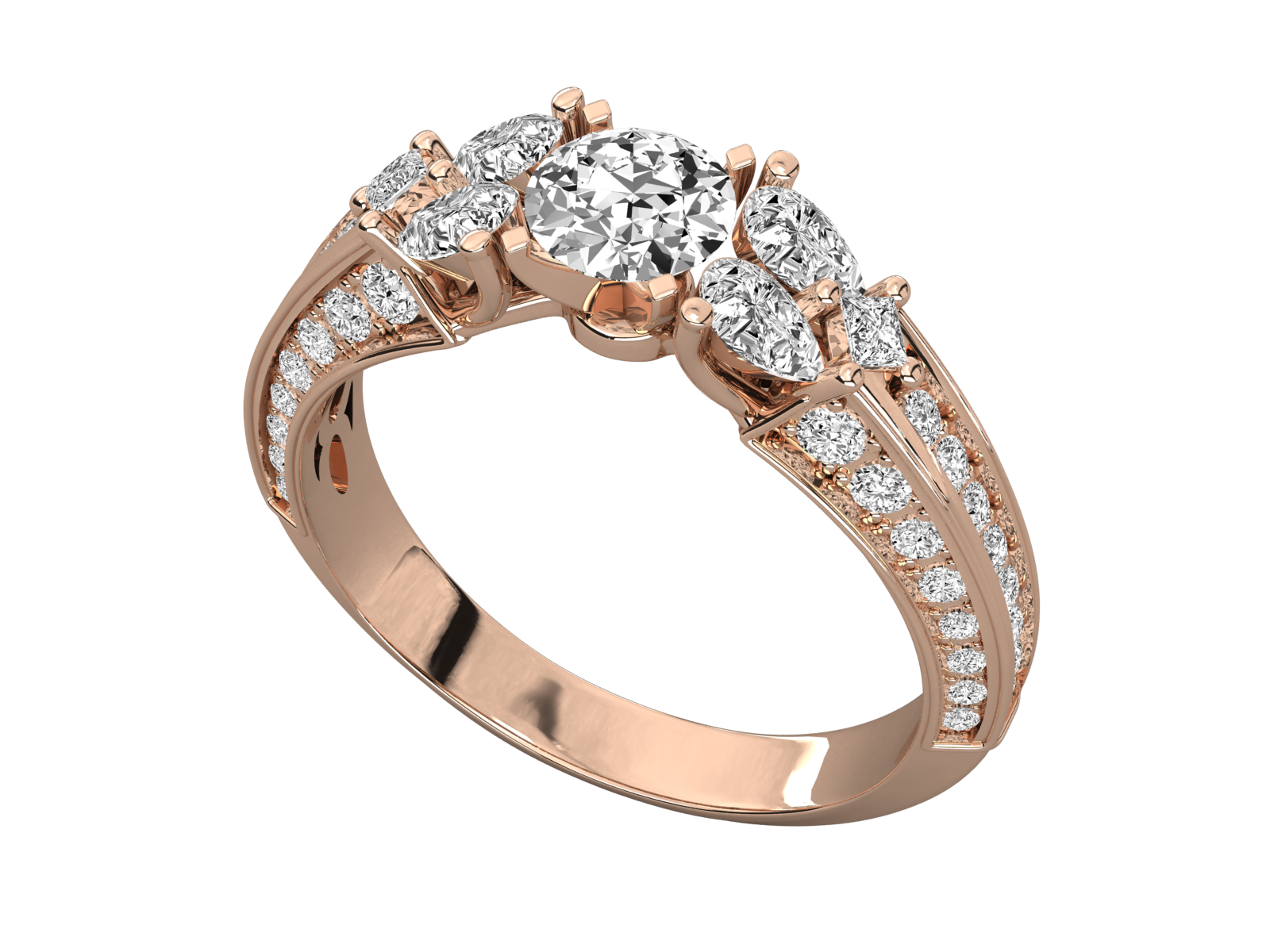 Rose Gold Plated Sterling Silver Ring