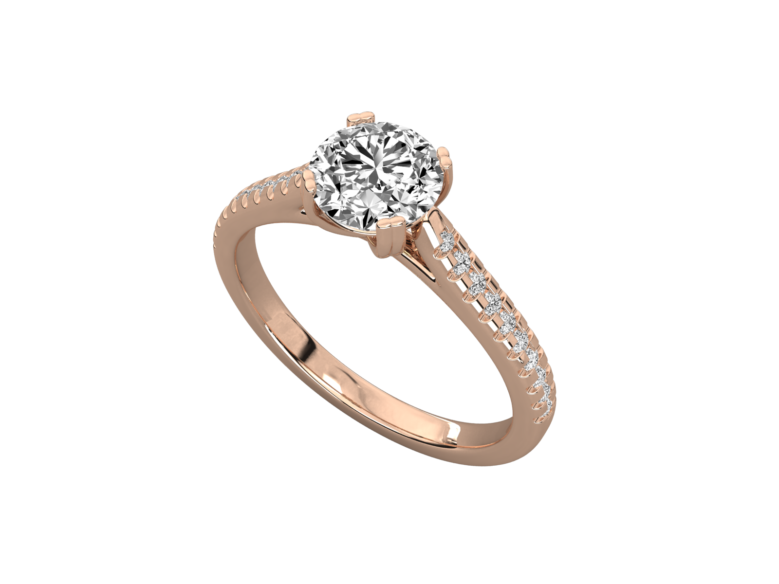 Rose Gold Plated Sterling Silver Ring