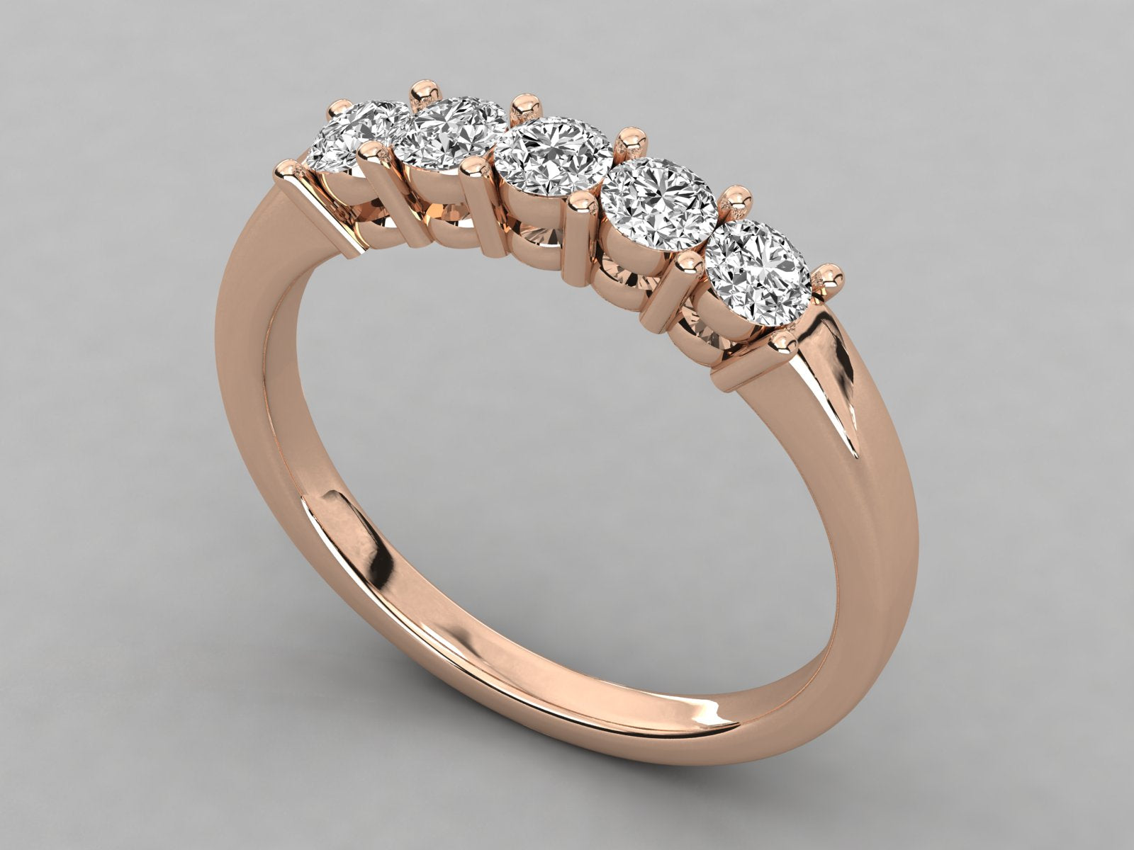 Rose Gold Plated Sterling Silver Ring