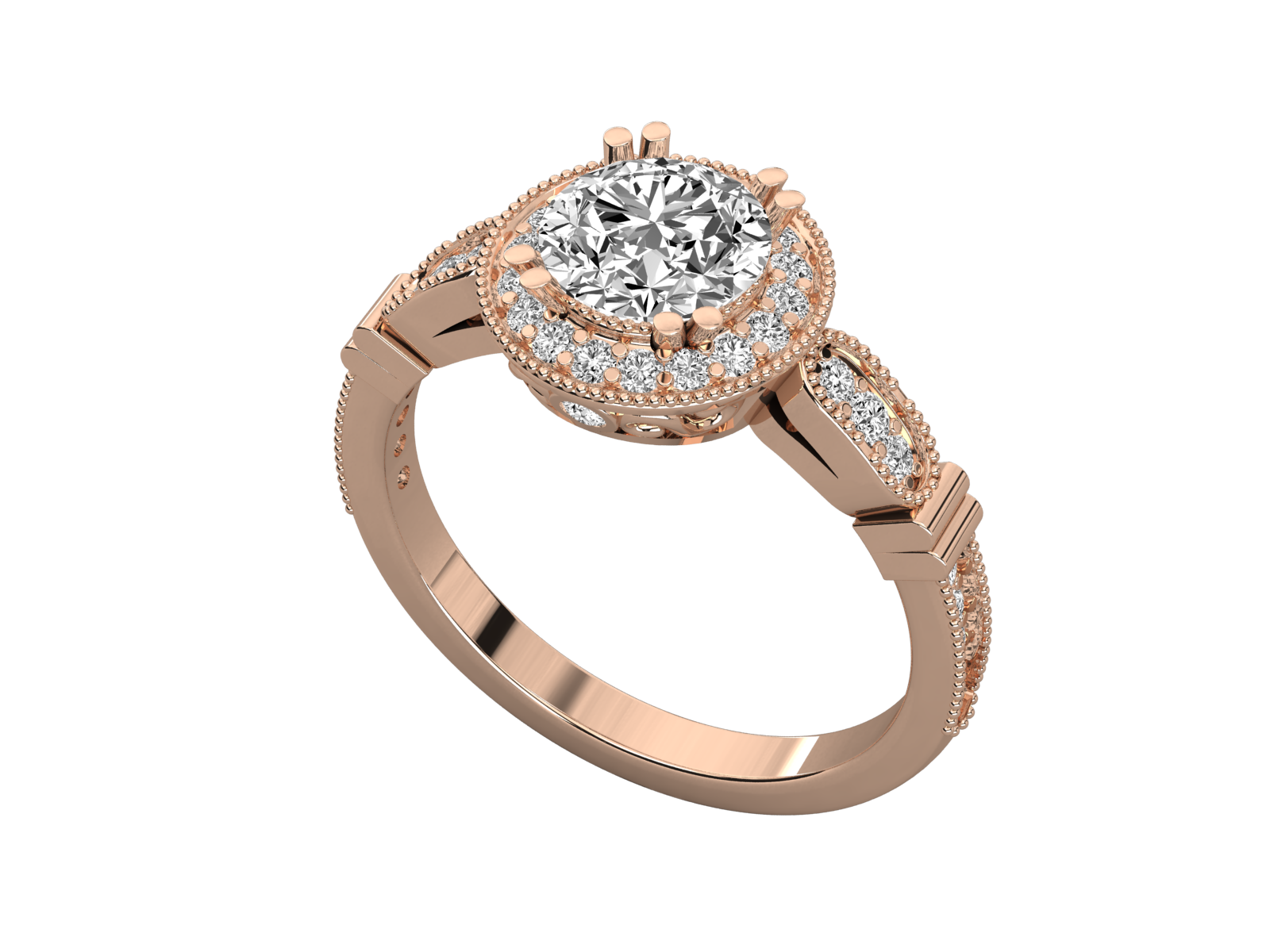 Rose Gold Plated Sterling Silver Ring