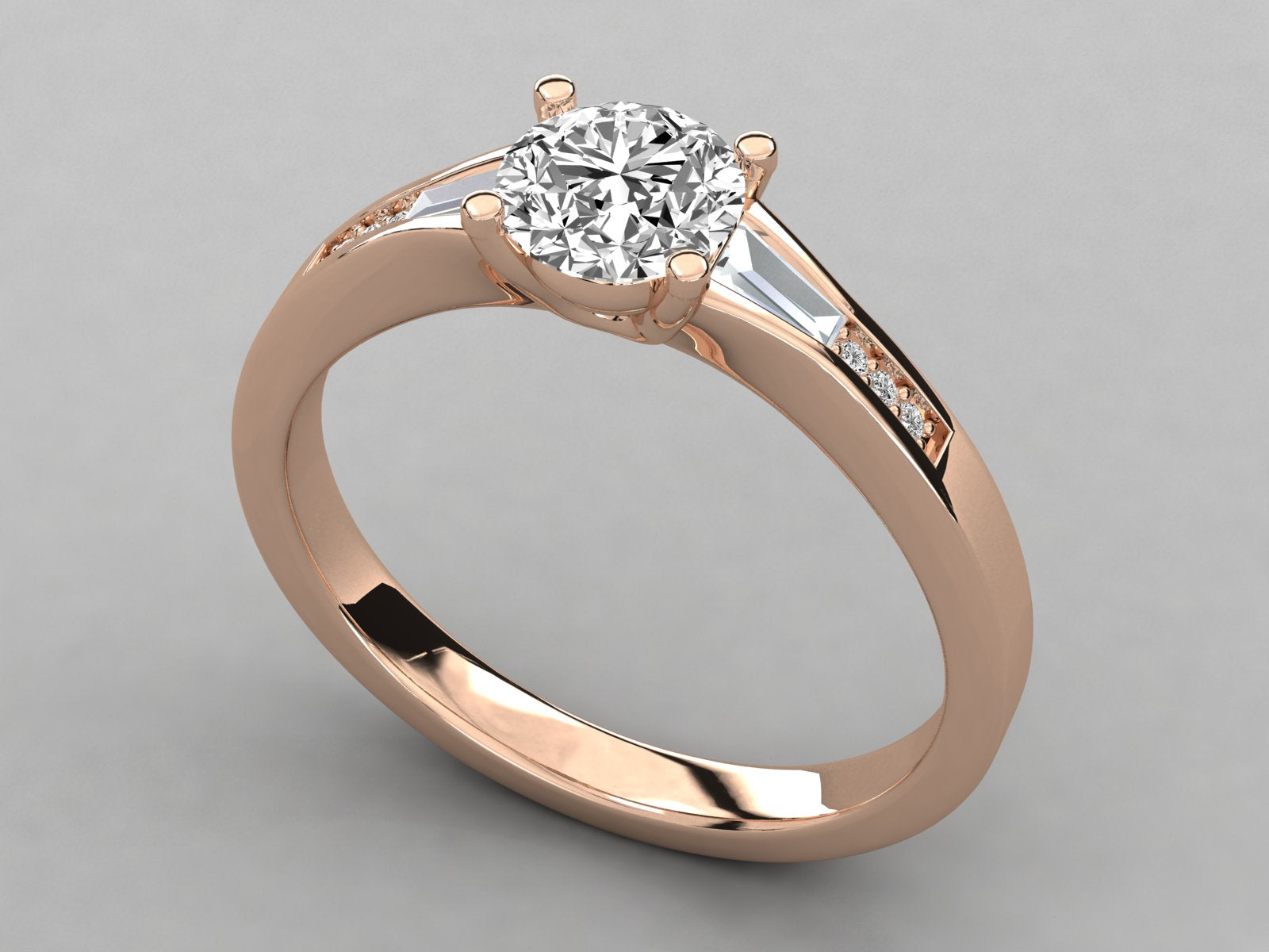 Rose Gold Plated Sterling Silver Ring