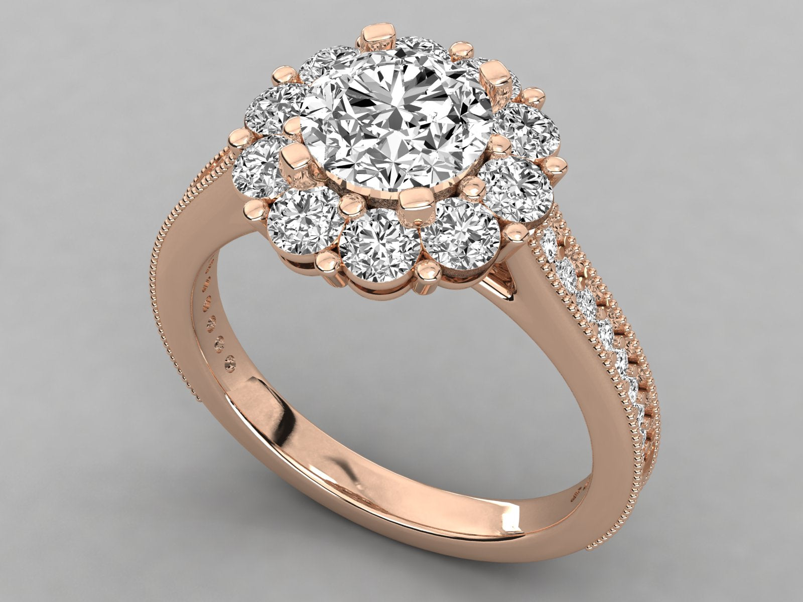 Rose Gold Plated Sterling Silver Ring