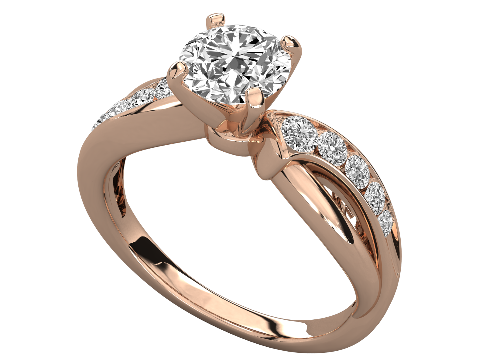 Rose Gold Plated Sterling Silver Ring
