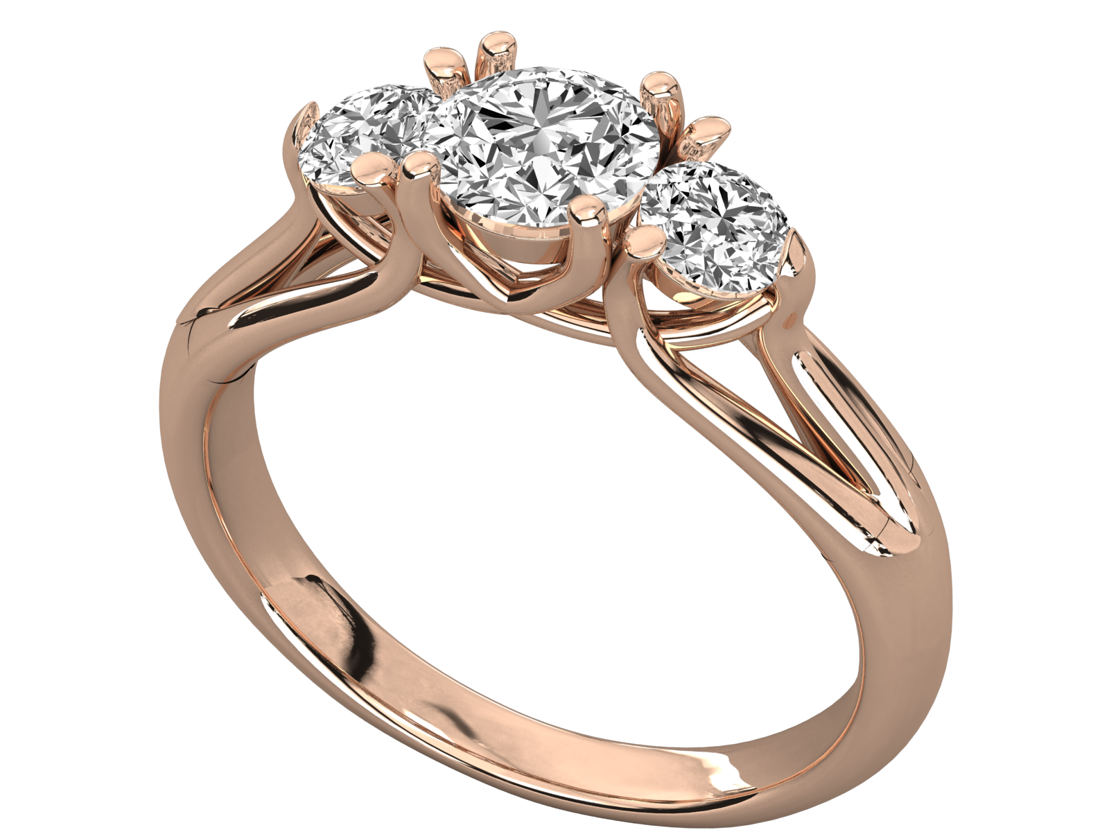 Rose Gold Plated Sterling Silver Ring